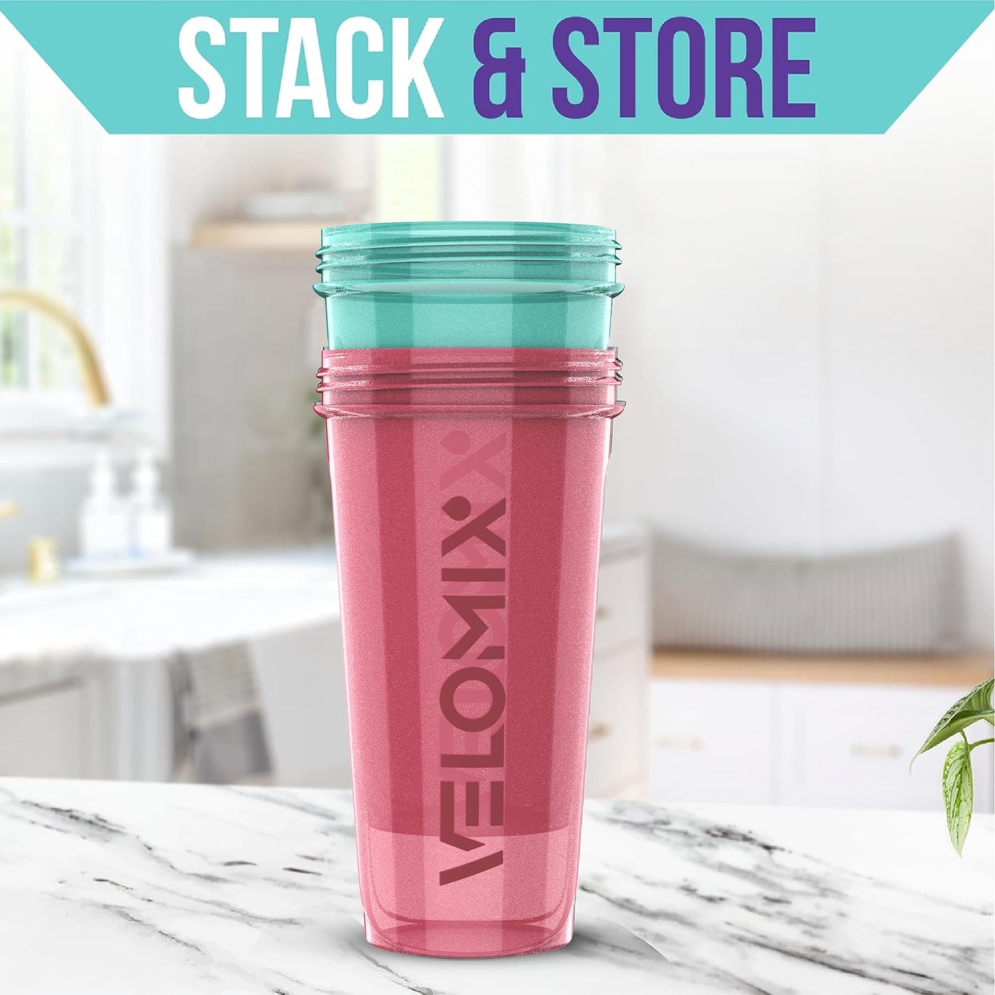 Pink & Teal - 28 oz