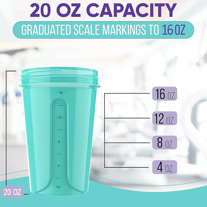 Pink and Teal - 20 oz