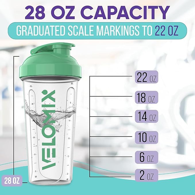 Electric Torquoise & Clear - 28 oz