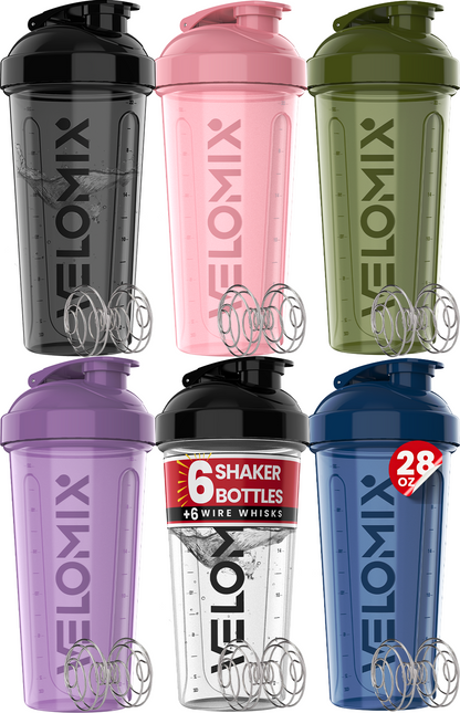 6 Pack - 28 oz Shaker Bottle - Power Series