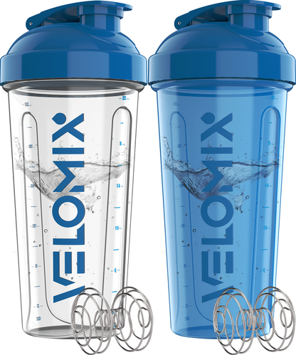 2 Pack - 28 oz Shaker Bottle - Clear Series