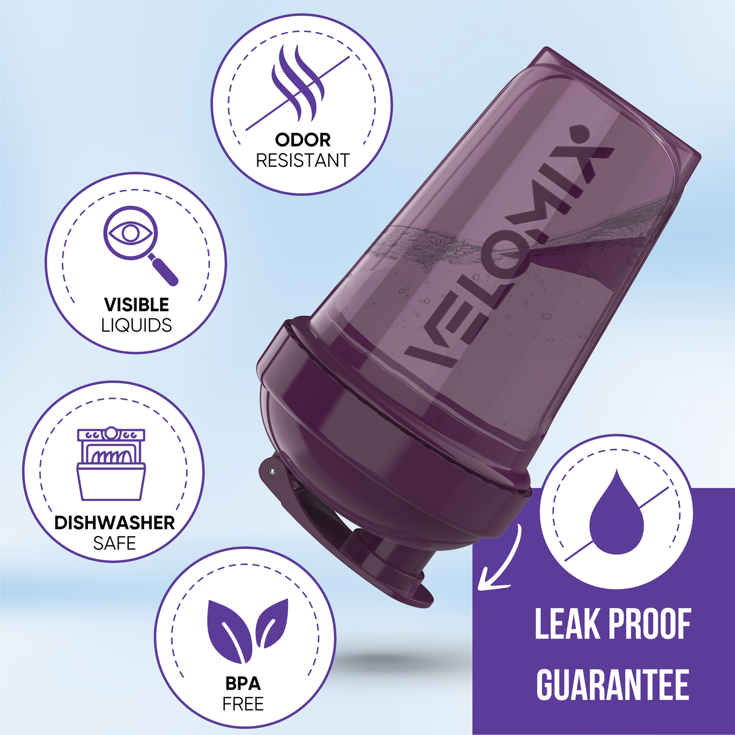 2 Pack - 20 oz Shaker Bottle - Aura Series