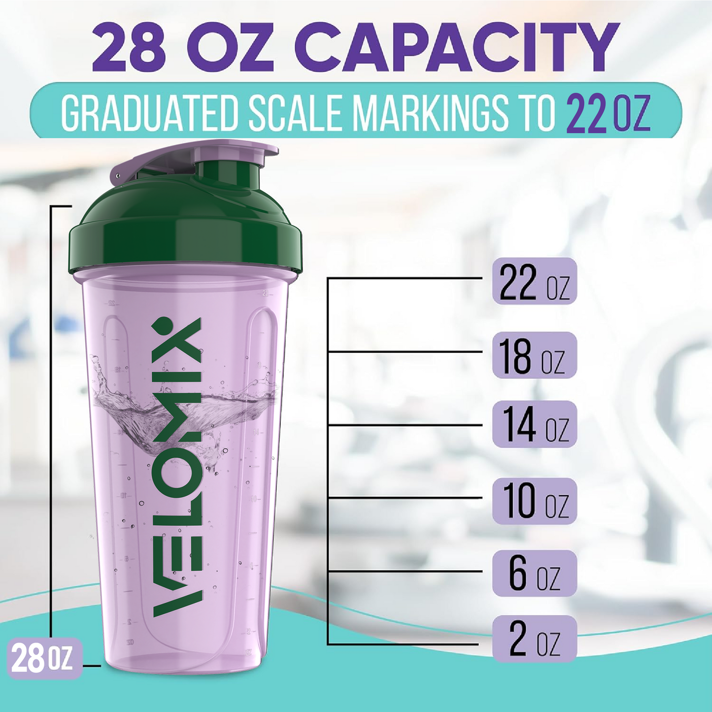 2 Pack - 28 oz Shaker Bottle - Signature Series