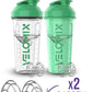 Electric Torquoise & Clear - 28 oz
