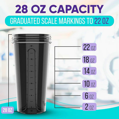 6 Pack - 28 oz Shaker Bottle - Core Series