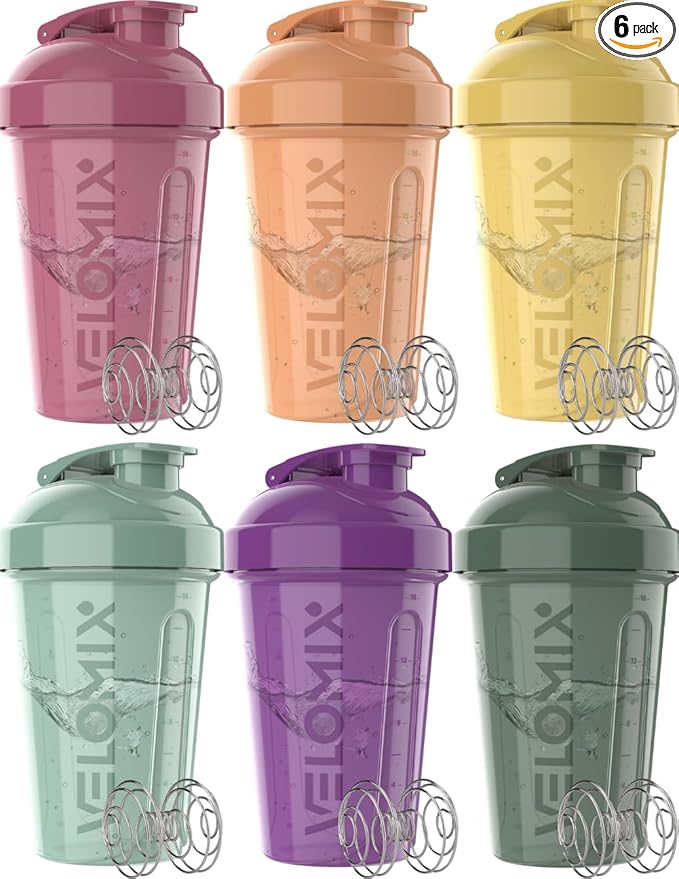 6 Pack - 20 oz Shaker Bottle - Aura Series