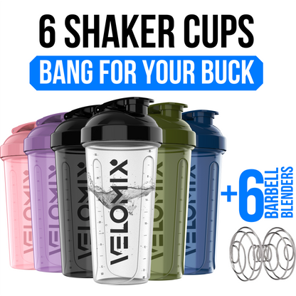 6 Pack - 28 oz Shaker Bottle - Power Series