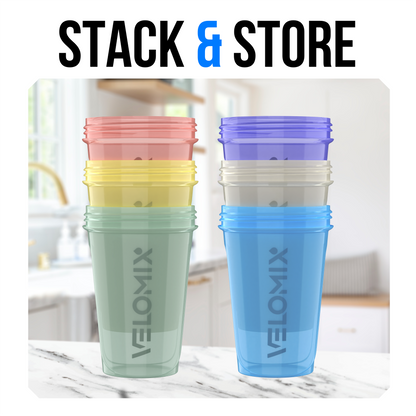 6 Pack - 20 oz Shaker Bottle - Aura Series