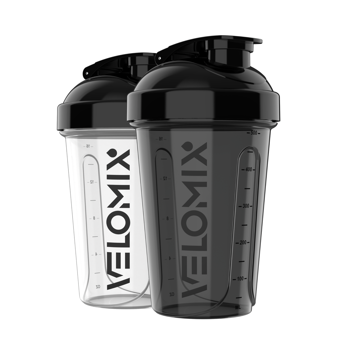 2 Pack - 20 oz Shaker Bottle - Clear Series