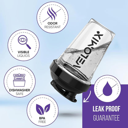 2 Pack - 20 oz Shaker Bottle - Clear Series