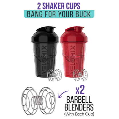 2 Pack - 20 oz Shaker Bottle - Core Series