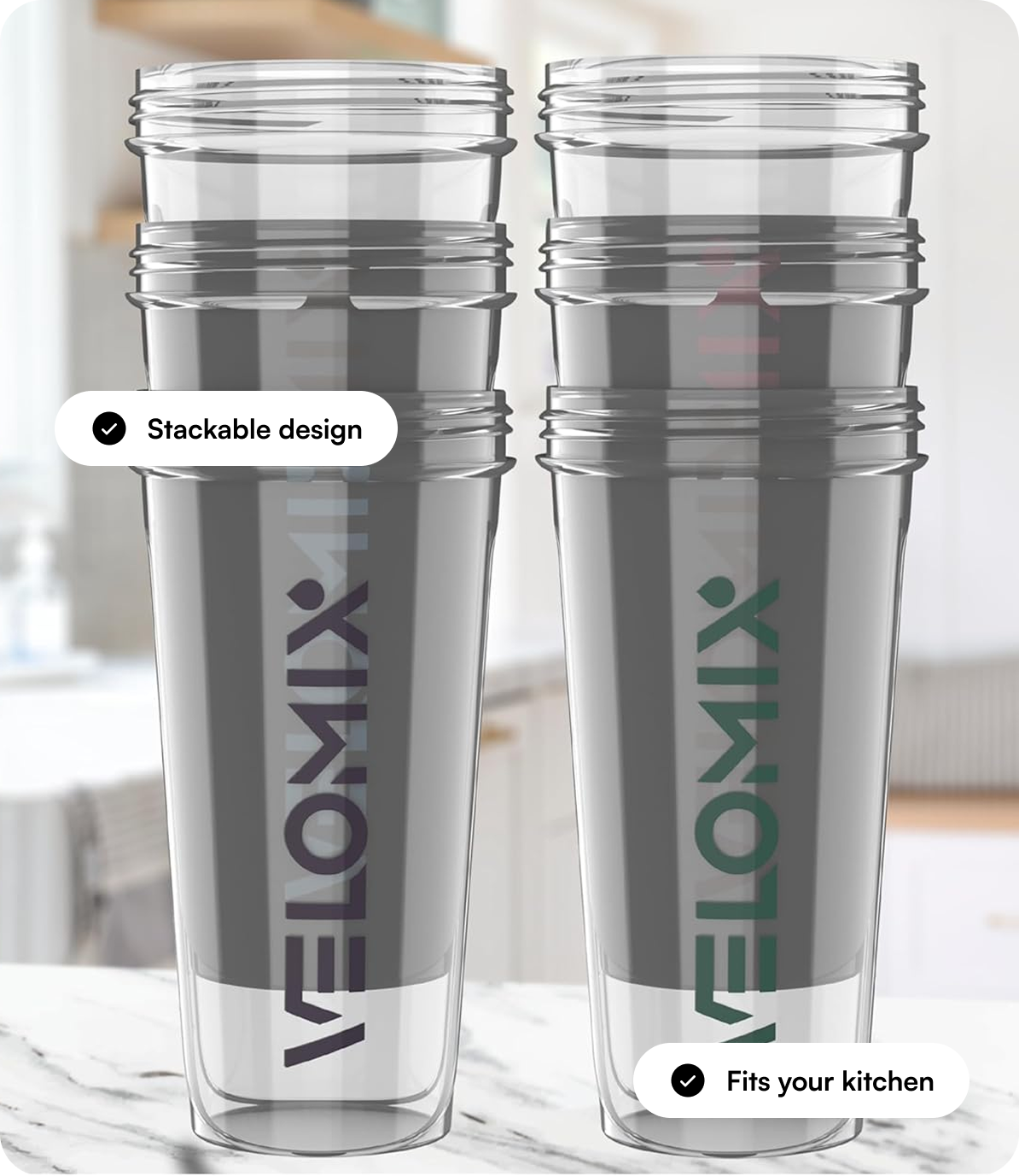 Stackable space-saving design