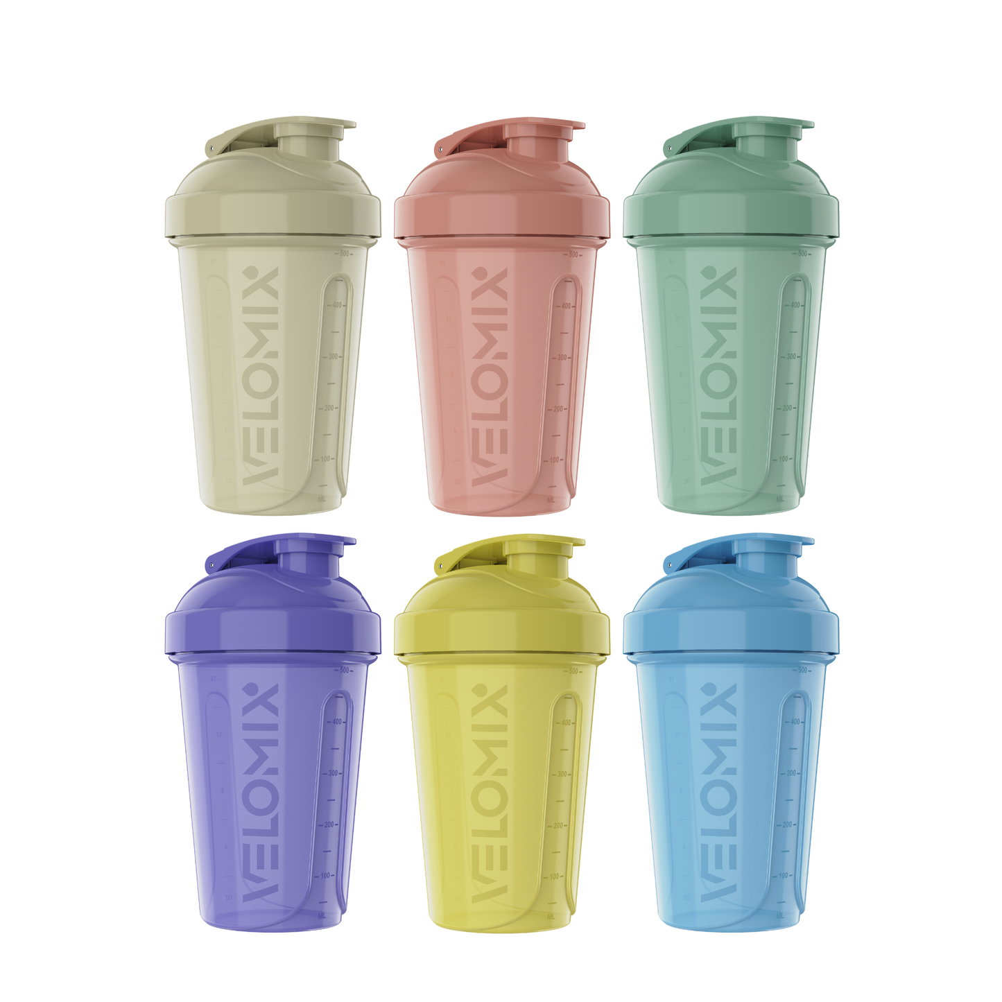 6 Pack - 20 oz Shaker Bottle - Aura Series