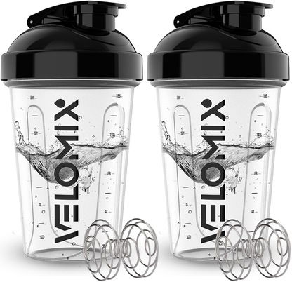 2 Pack - 20 oz Shaker Bottle - Clear Series